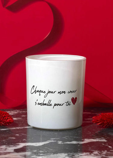 Bougie parfumée avec bracelet surprise Blanc