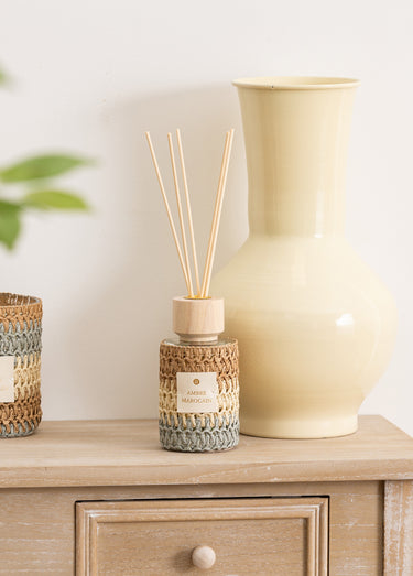 Diffuseur parfum Ambre, contenant tissé Multico