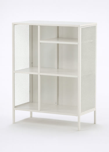 Bibliothèque ouverte, cotés grillagés Blanc