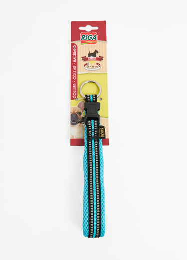 Collier fluo réfléchissant pour chien Bleu