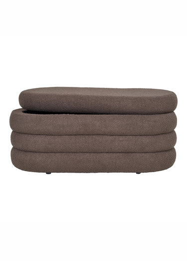 Banc en maille bouclette DARTFORD Marron