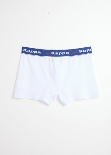 Boxers ceinture élastiquée contrastée Noir / Blanc