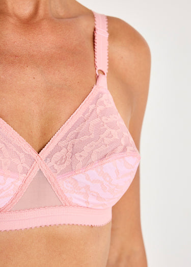 Soutien-gorge Coeur Croisé sans armatures Rose