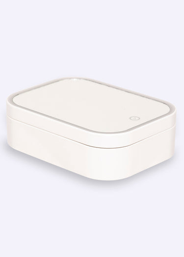 Boite 4 compartiments + miroir lumineux Blanc