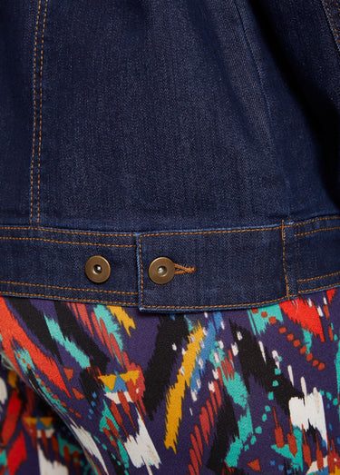 Veste en jean coupe droite stretch Indigo