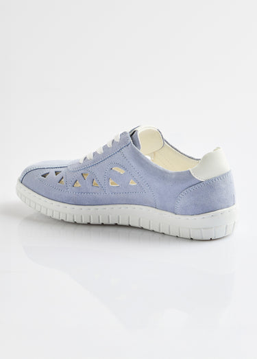 Derbies à lacets cuir largeur confort perforées Bleu