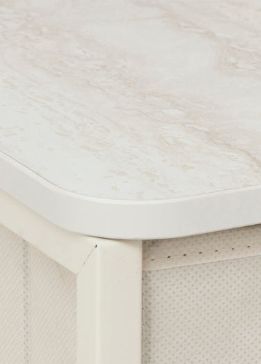 Rangement gain de place acier 4 tiroirs Beige