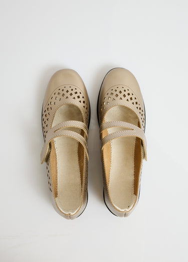 Ballerines babies cuir largeur confort Bronze Irise