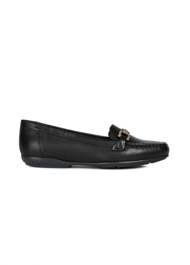 Mocassins patte fantaisie et bout carré Noir