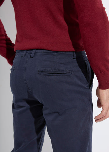 Pantalon chino chic poches italiennes Marine