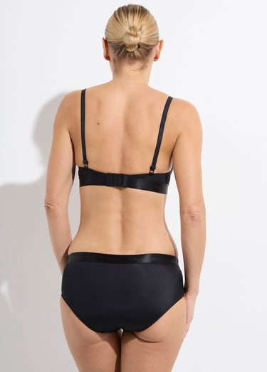 Ensemble invisible soutien gorge shorty Noir