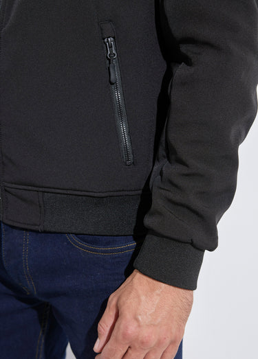 Veste sportswear mi saison courte à capuche Noir