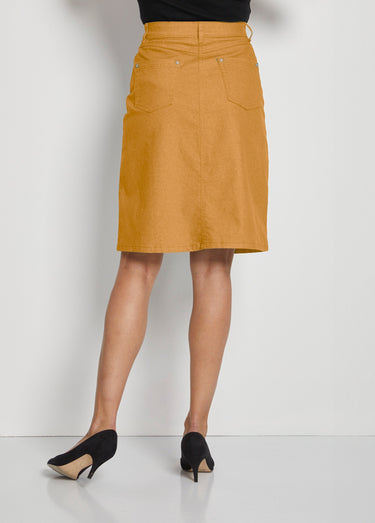 Jupe MORPHOSTYLE en jean couleur stretch Miel
