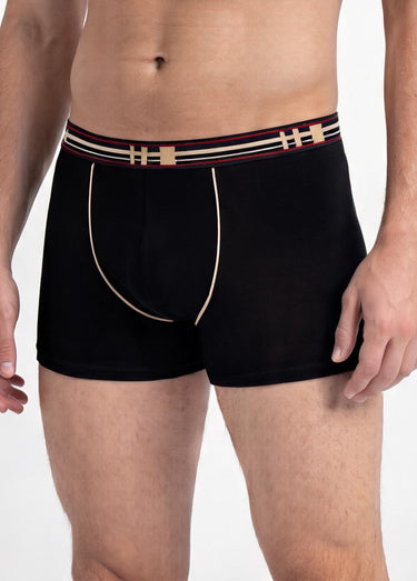 Boxer fermé coton stretch - lot de 2 Noir Lot2