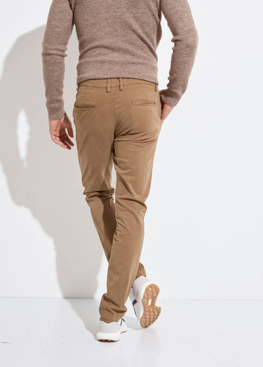 Pantalon chino chic poches italiennes Camel