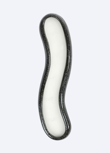 Bougie design en céramique, long 30cm Noir