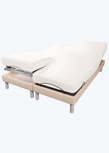Drap-housse matelas articulé Blanc