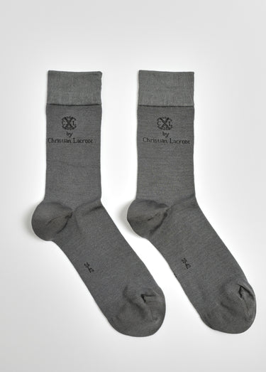 Chaussettes coton mercerisé majoritaire Gris Clair