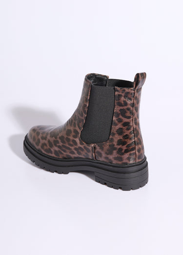 Boots Chelsea compensées imprimé léopard Leopard
