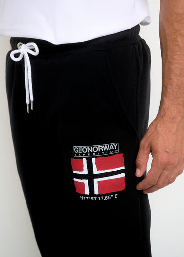 Pantalon de jogging molleton pour homme Noir