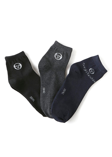 Chaussettes basses assorties, foncé Marine/Noir/Gris