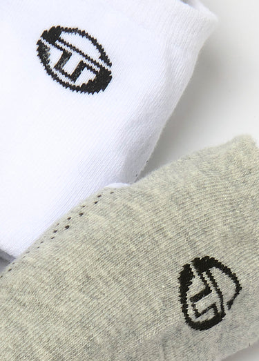 Lot de 3 Socquettes logo, assorti Gris/Noir/Blanc