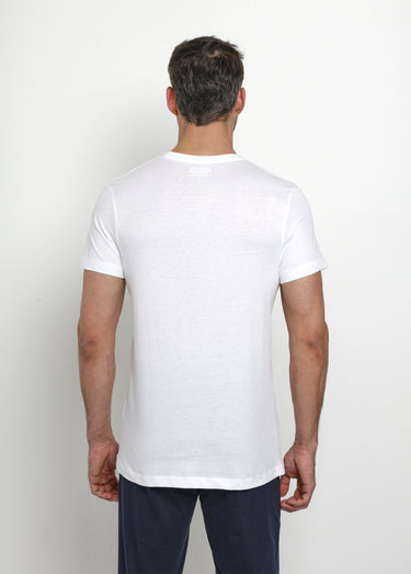T-shirt col rond manches courtes Blanc