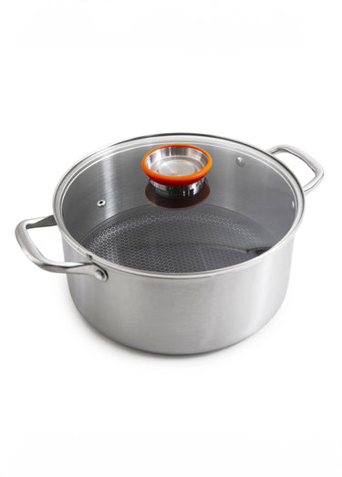 Marmite 28cm triplex + couvercle Blackcube Gris
