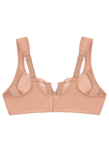 Soutien-gorge WonderWire décolleté dentelle Cappuccino