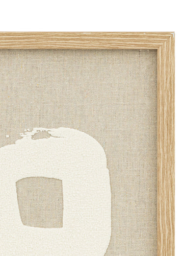Cadre déco murale en 3D Beige