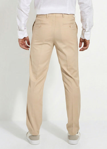 Pantalon de costume uni beige Beige