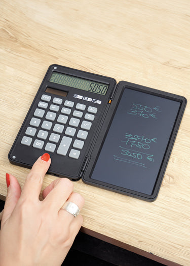 Calculatrice avec ardoise magique Noir