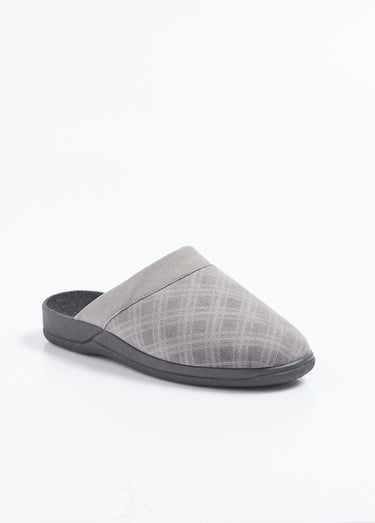 Chaussons mules compensées mixtes largeur confort Gris