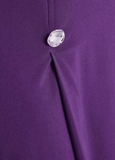 Jupe évasée mi longue maille unie à pont Violet