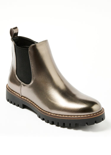 Chelsea boots fantaisie semelle crantée Gris