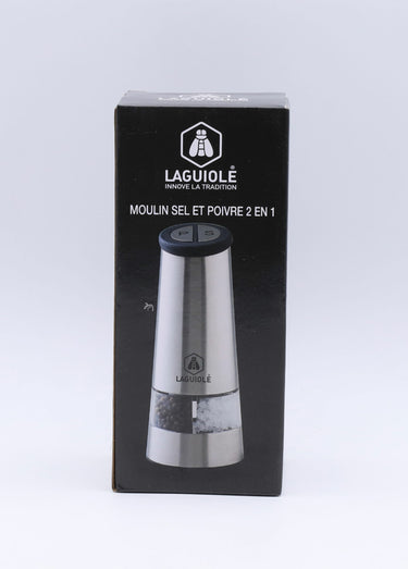 Moulin sel poivre électrique inox 2 en 1 Iode Inox