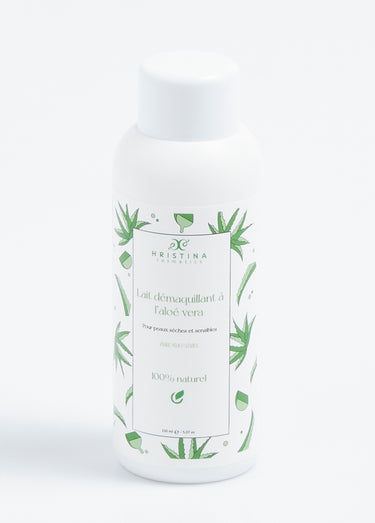 Lait nettoyant et démaquillant aloé vera Blanc