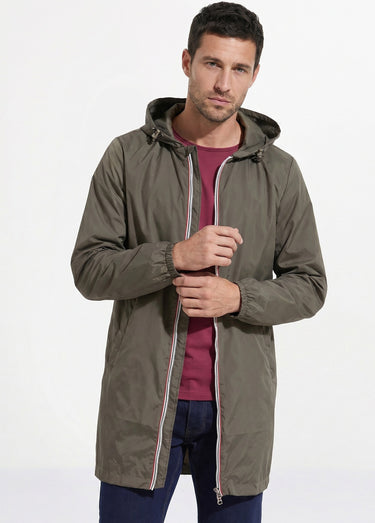 Parka longue déperlante tendance Kaki