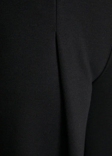 Jupe-culotte taille semi-élastiquée maille milano Noir