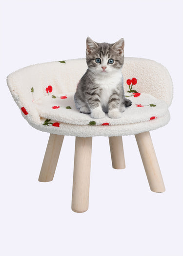 Panier sur pied animal, façon tabouret Cerise