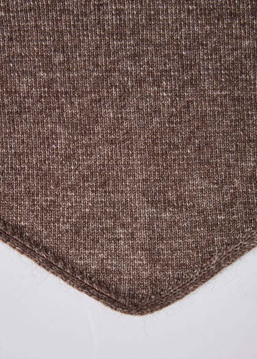 Echarpe triangle chaude avec de la laine Marron
