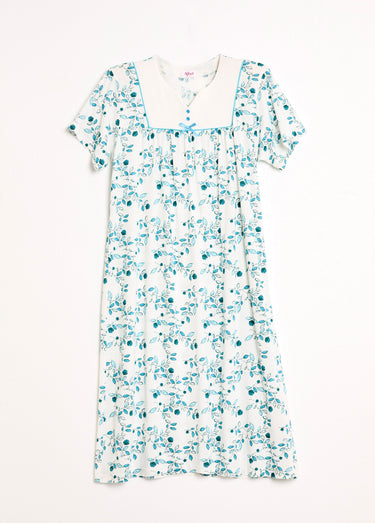 Chemise de nuit confort mi longue imprimée Aqua