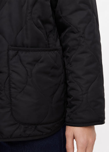Veste manteau matelassée réversible avec une face motif léopard Léopard noir