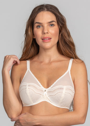 Soutien-gorge dentelle raffinée Nacre