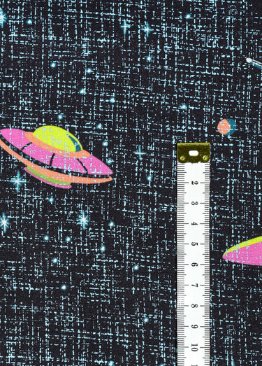 Coupon tissu habillement, Roswell 2T Imprimé aliens