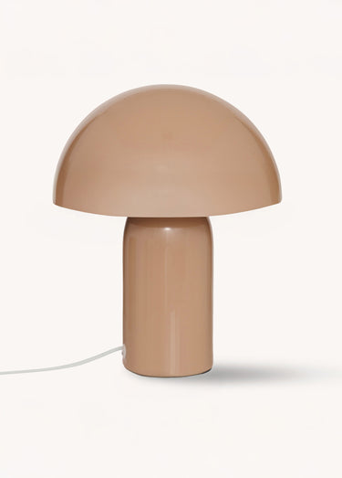 Lampe en acier forme champignon, clair1 Beige