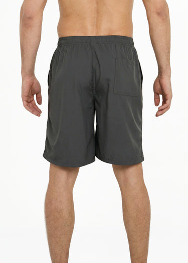 Short de bain taille élastiquée et liens Gris Fonce