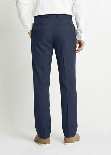 Pantalon ceinture ajustable invisible polyester Marine