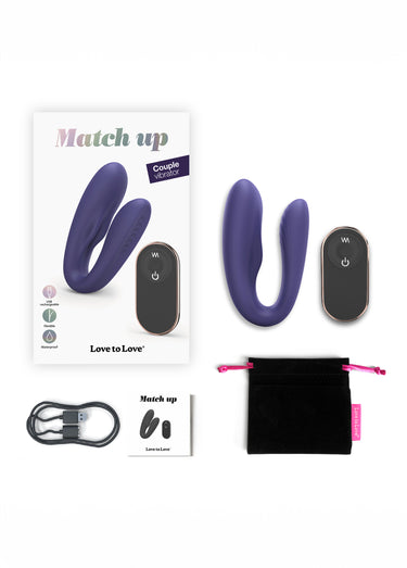 Sextoy vibrant + télécommande MATCH UP Indigo
