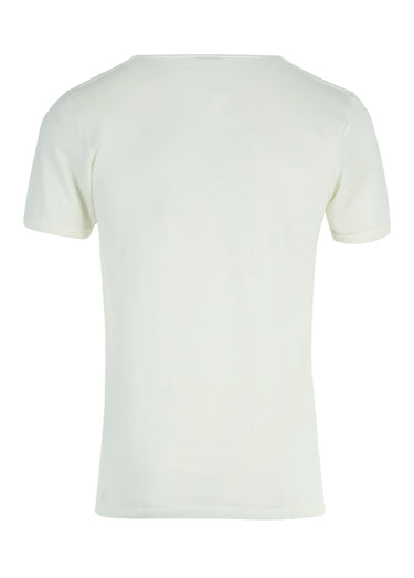 T-shirt thermique chaud avec laine Blanc